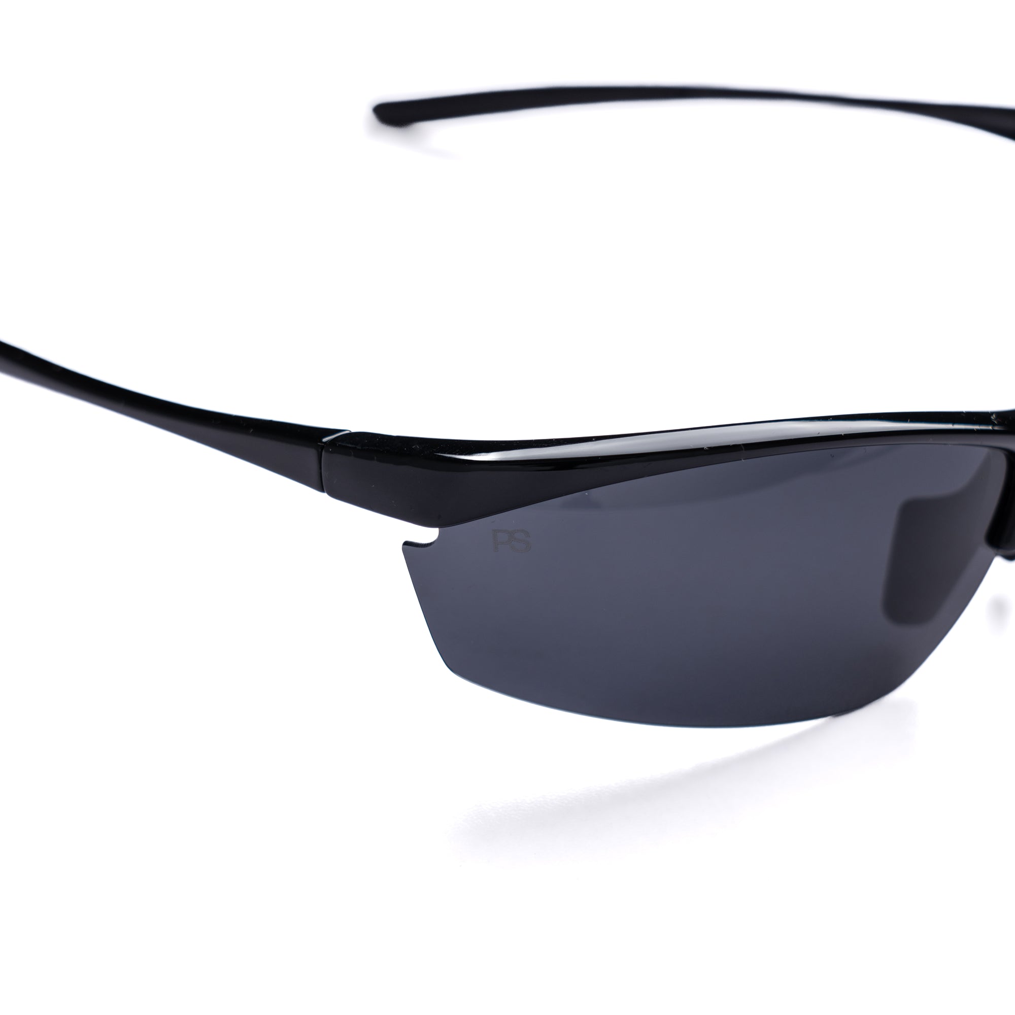 [ Lex ] Polarised Sports Sunglasses : Black/Black - projectshades
