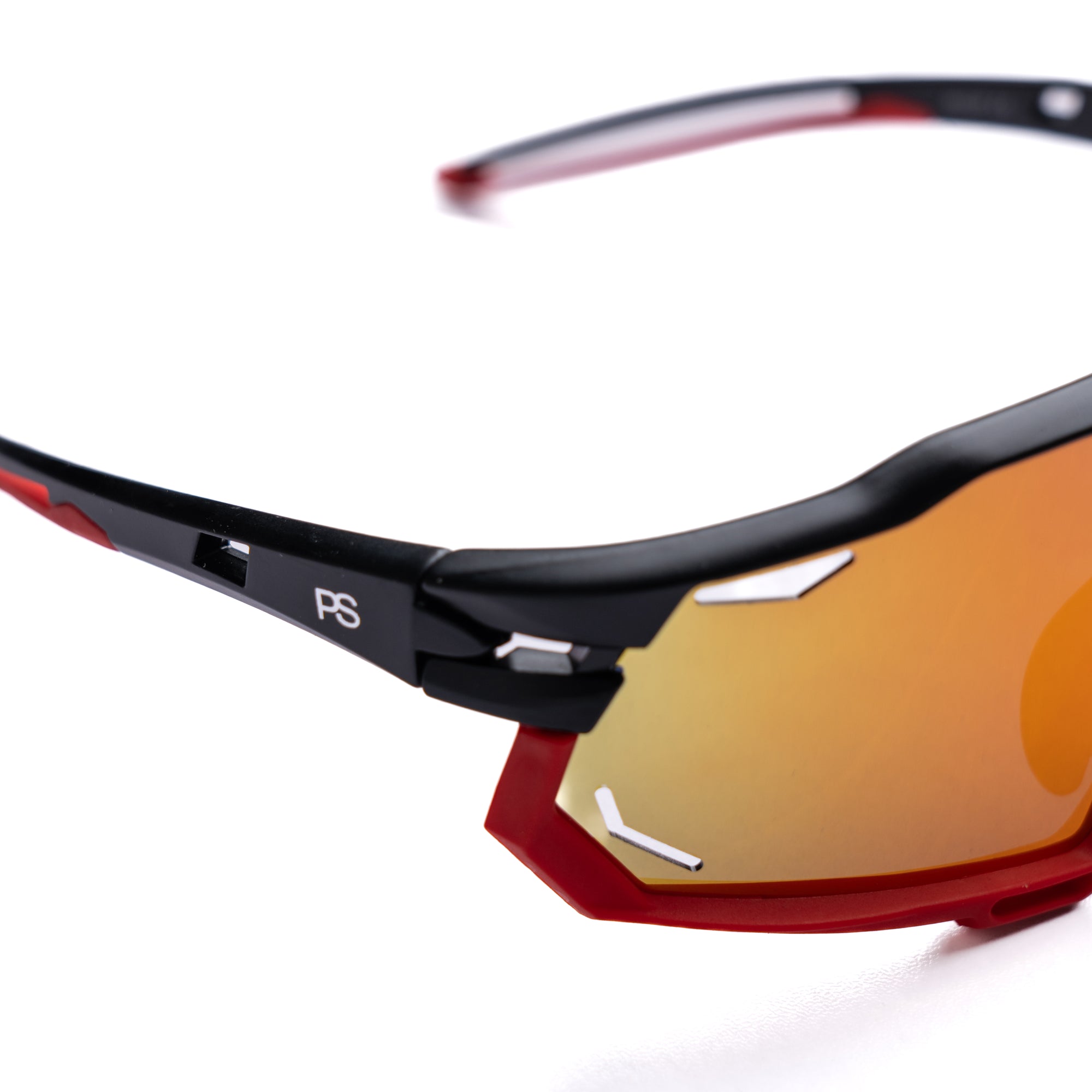 [ Kryptonite ] Polarised Sports Sunglasses : Red - projectshades