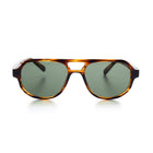 [ Hyperion ] Double-Bridge Aviator Sunglasses : Olive Green