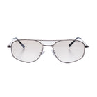 [ Orpheus ] Slim Metal Navigator Sunglasses : Clear/Silver