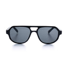 [ Hyperion ] Double-Bridge Aviator Sunglasses : Black