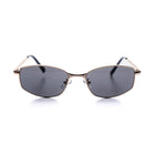 [ Iris ] Slim Geometric Metal Sunglasses : Black/Gold
