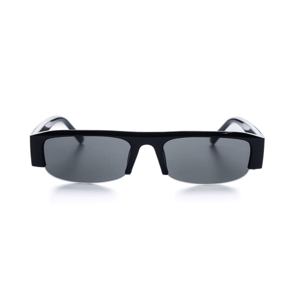 [ Nemesis ] Flat-top Y2k Sunglasses : Black