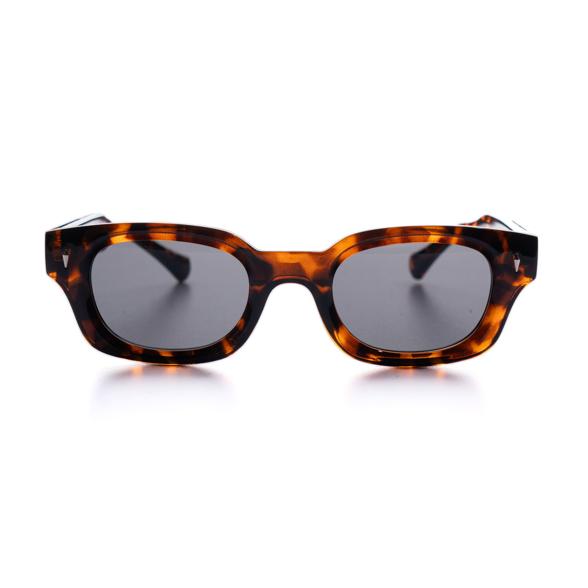 [ Atlas ] Chunky Rectangular Sunglasses : Leopard
