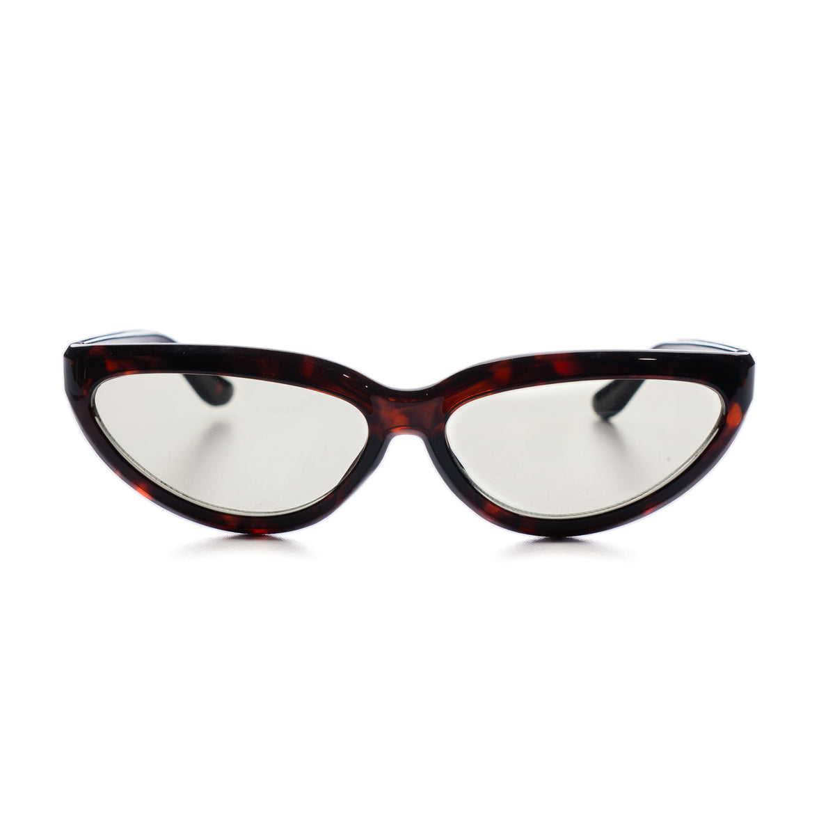 [ Helen ] Y2k Cateye Sunglasses : Green/Tortoise
