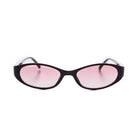 [ Nyx ] Slim 90s Oval Sunglasses : Cherry
