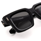 [ Archetype ] Oversized Rectangular Sunglasses : Black - projectshades