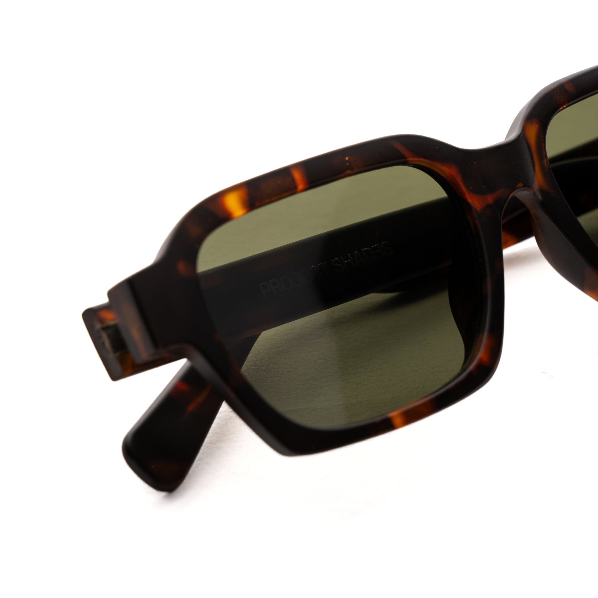 [ Apollo ] Rectangular Unisex Sunglasses : Leopard Green - projectshades
