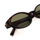 [ Contour ] Sleek Cutline Sunglasses : Green Leopard - projectshades