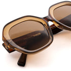 [ Blockout ] Oversized Oval Sunglasses : Brown - projectshades