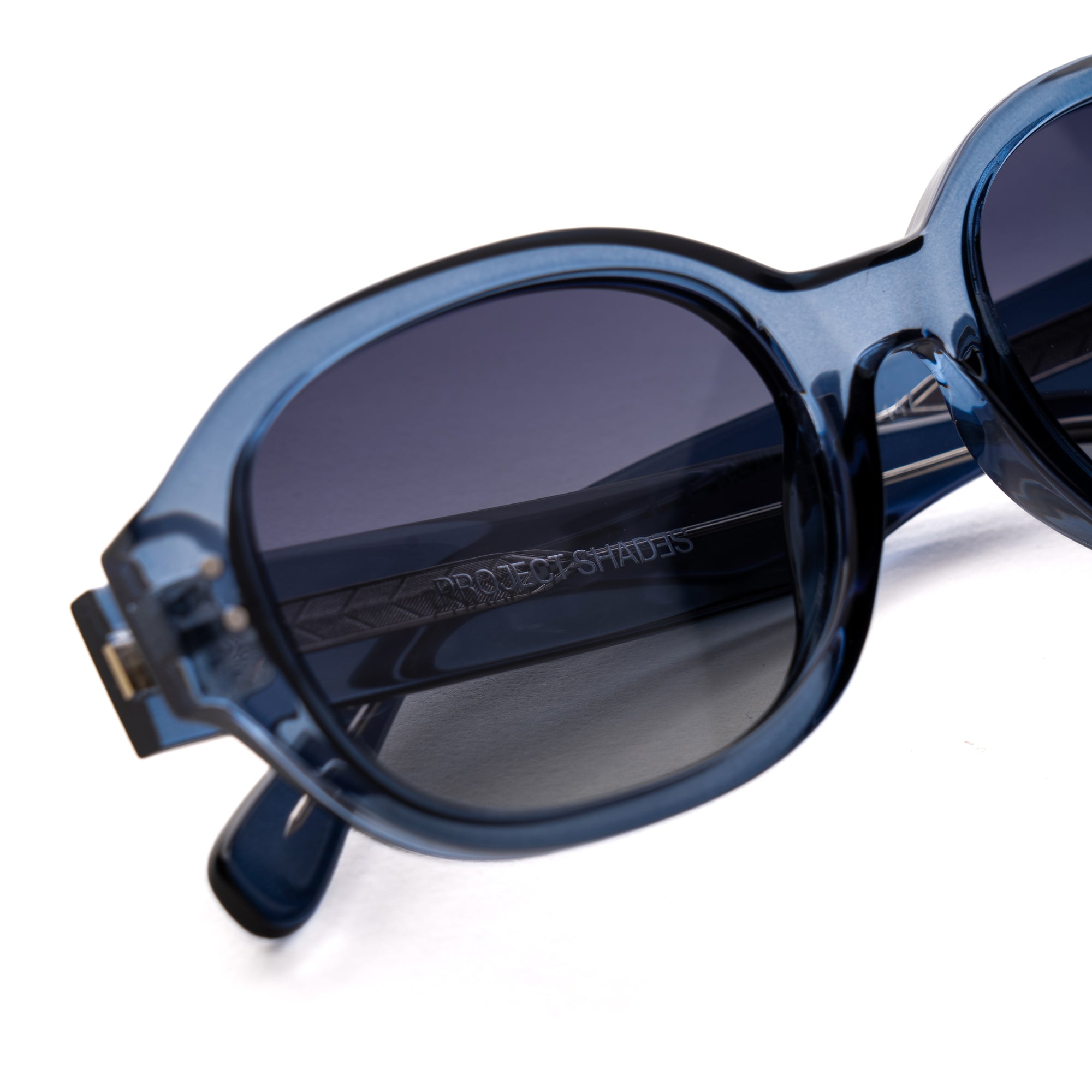 [ Forme ] Classic Round Sunglasses : Blue - projectshades