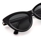 [ Luna ] Classic Cateye Sunglasses : Black - projectshades