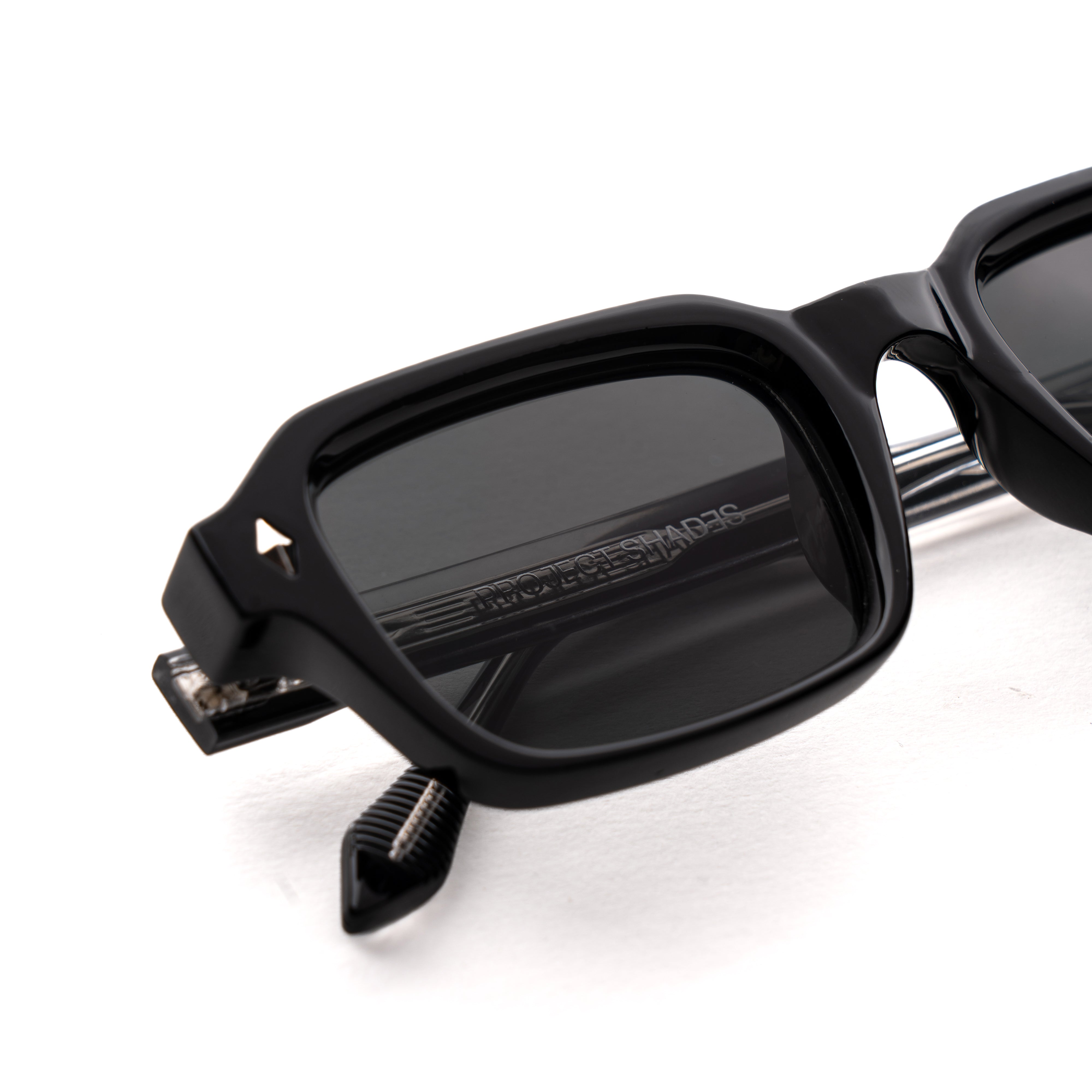 Hermes ] Everyday Rectangular Sunglasses : Black | Project Shades