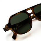[ Hyperion ] Double-Bridge Aviator Sunglasses : Olive Green