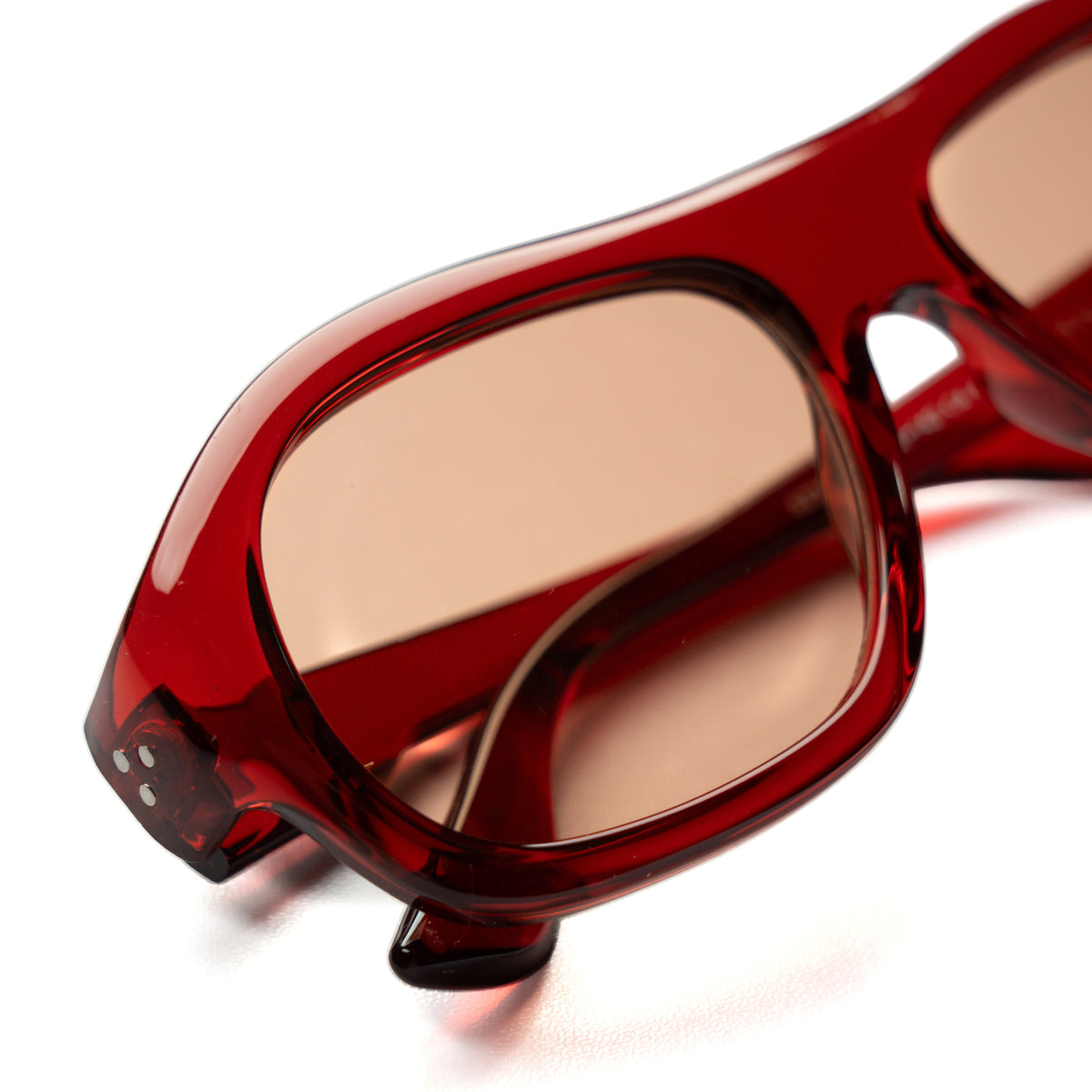 [ Ares ] Oversized High-Fashion Sunglasses : Red
