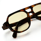 [ Hyperion ] Double-Bridge Aviator Sunglasses : Light Green