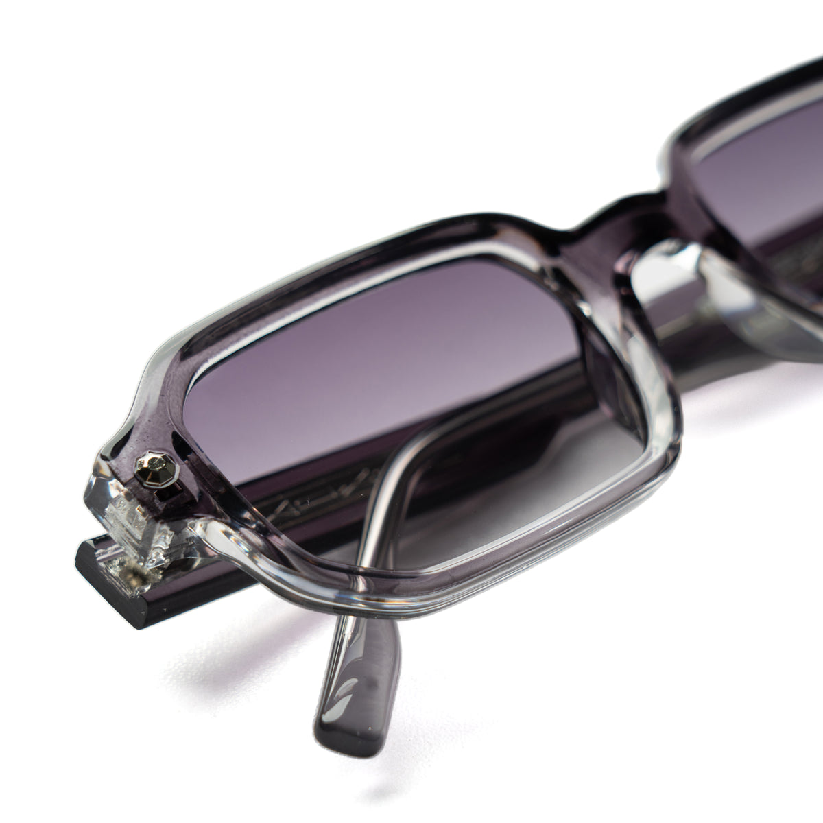 [ Prometheus ] Classic Rectangular Sunglasses : Purple