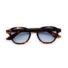 [ Icarus ] Retro Round Sunglasses : Leopard/Blue