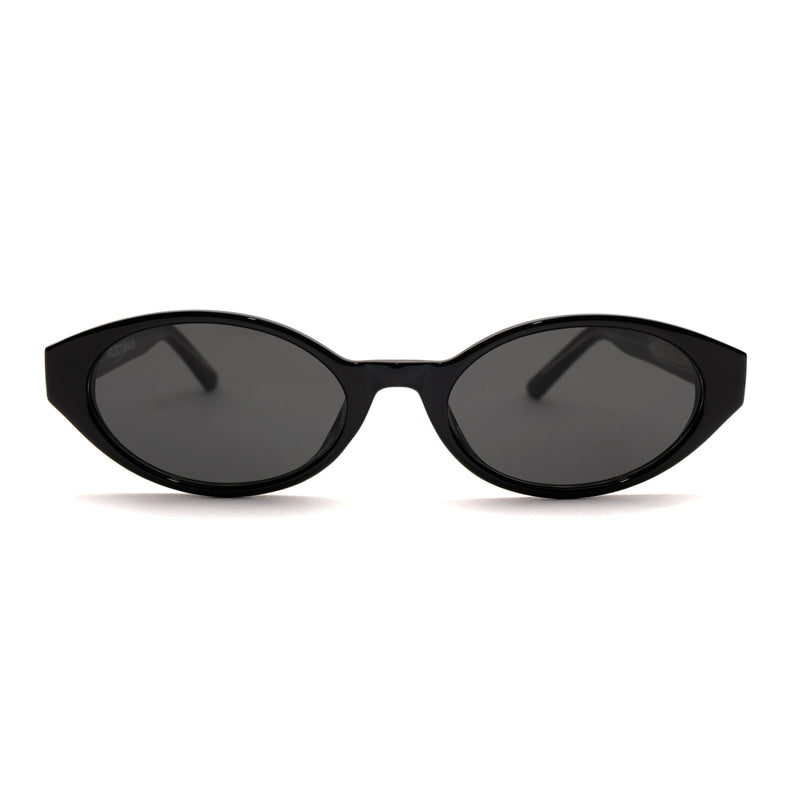 [ Contour ] Sleek Cutline Sunglasses : Black - projectshades