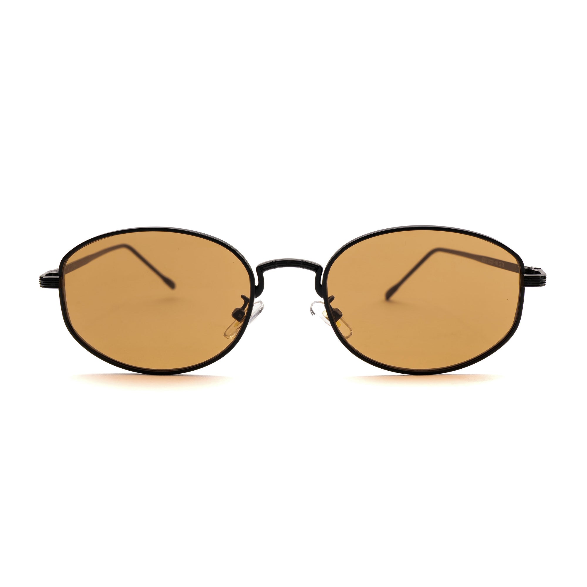 [ Horizon ] Classic Round Sunglasses : Brown - projectshades