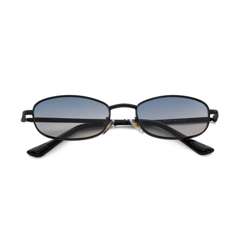 [ Lagoon ] Rectangular Unisex Sunglasses : Blue - projectshades