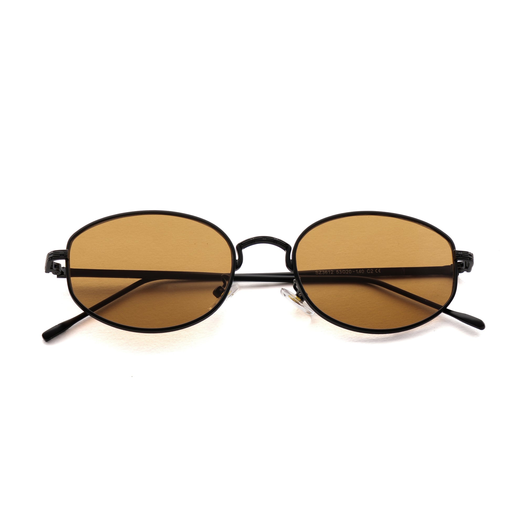 [ Horizon ] Classic Round Sunglasses : Brown - projectshades