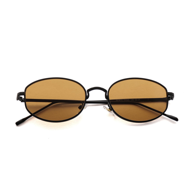[ Horizon ] Classic Round Sunglasses : Brown - projectshades