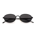 [ Horizon ] Classic Round Sunglasses : Black/Black