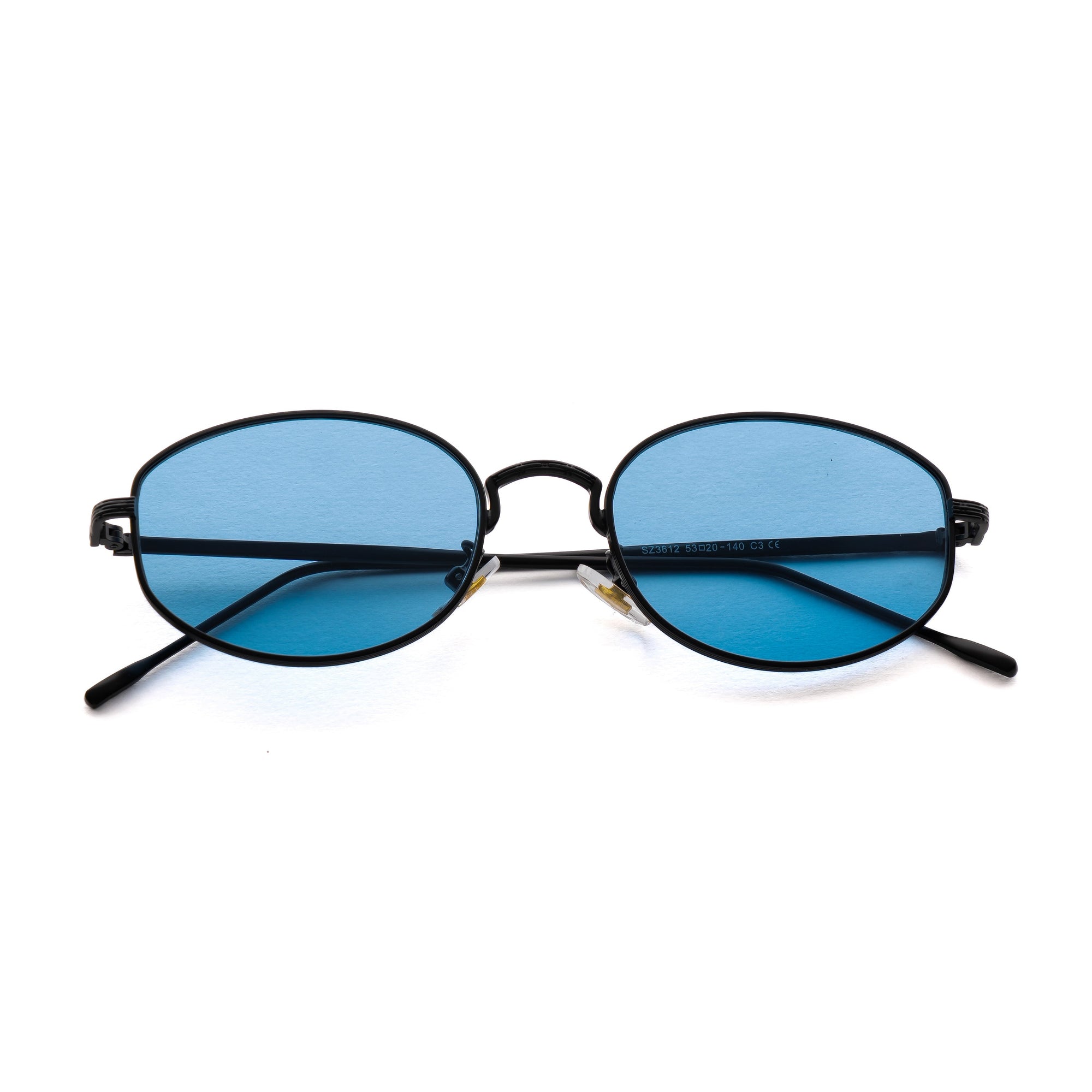 [ Horizon ] Classic Round Sunglasses : Blue