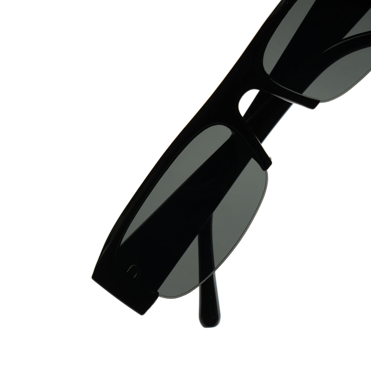 [ Nemesis ] Flat-top Y2k Sunglasses : Black