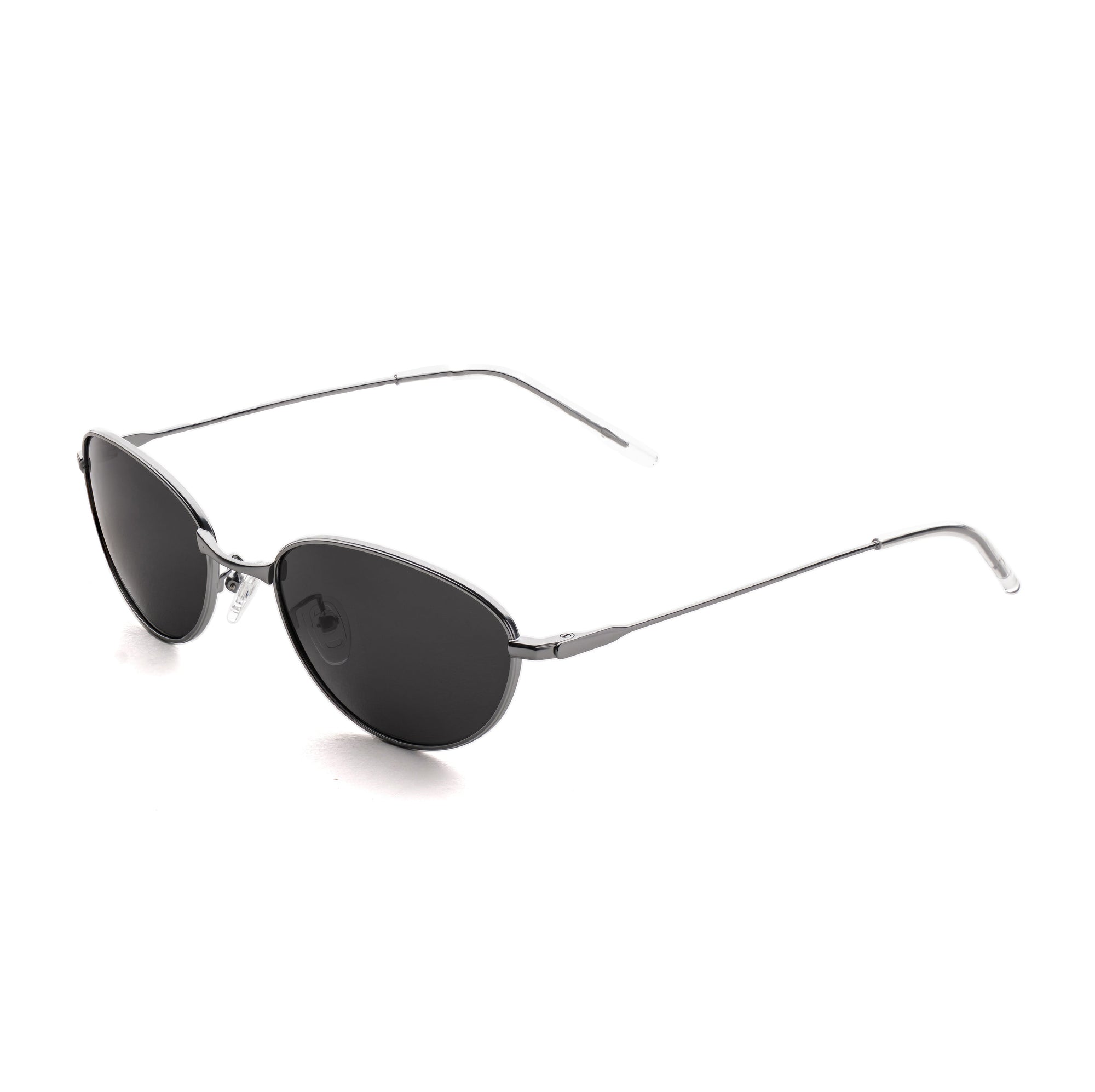 [ Fade ] Oval Polarised Sunglasses : Black - projectshades