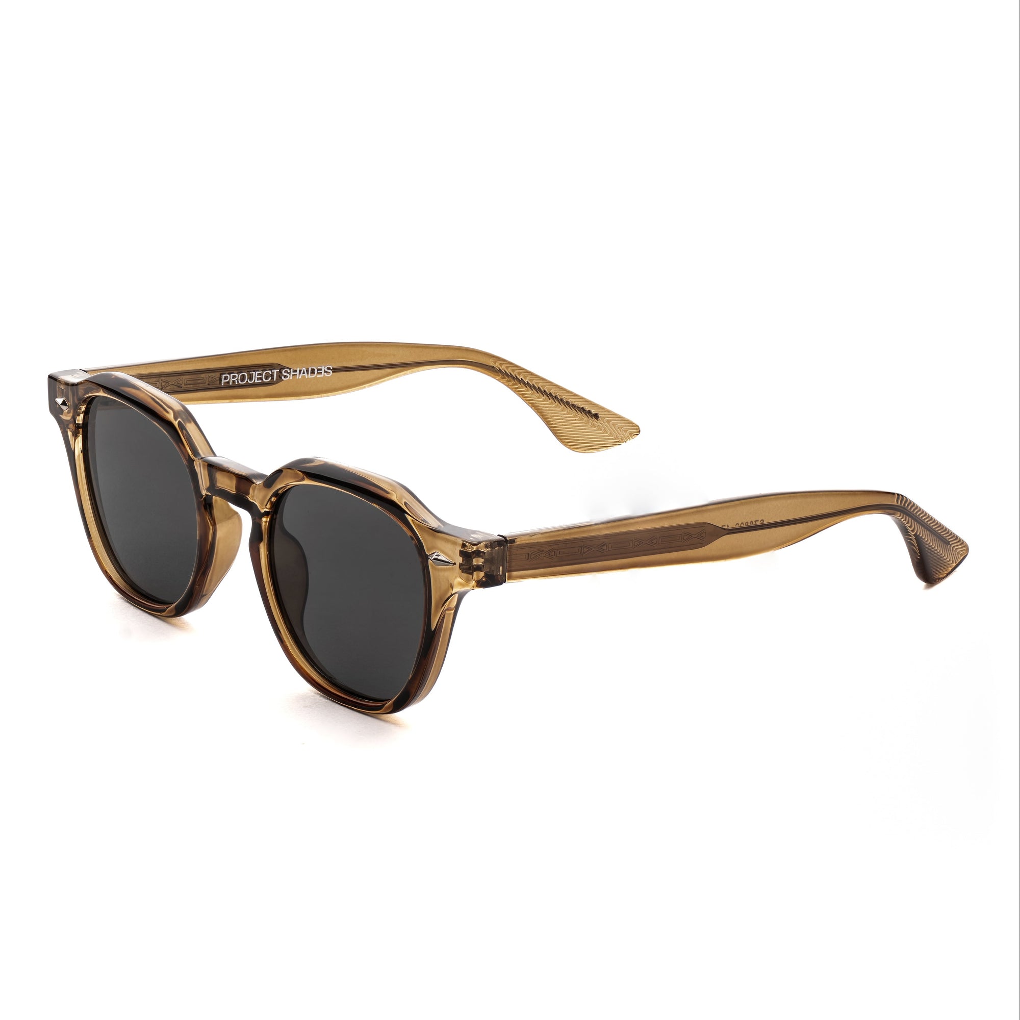 [ Sterling ] Luxe Round Sunglasses - Brown - projectshades