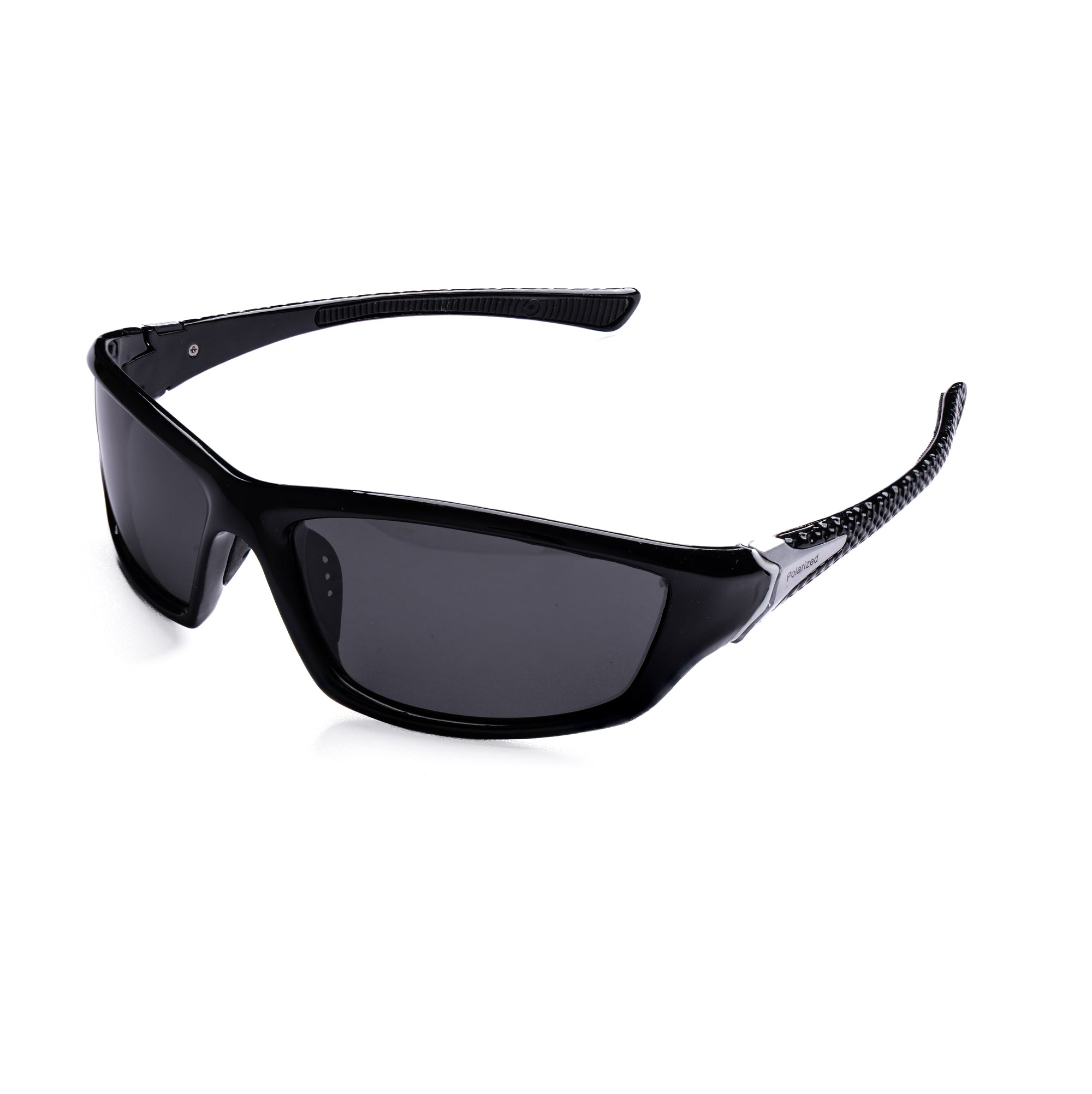 [ Drax ] Polarsied Sports Sunglasses : Black - projectshades