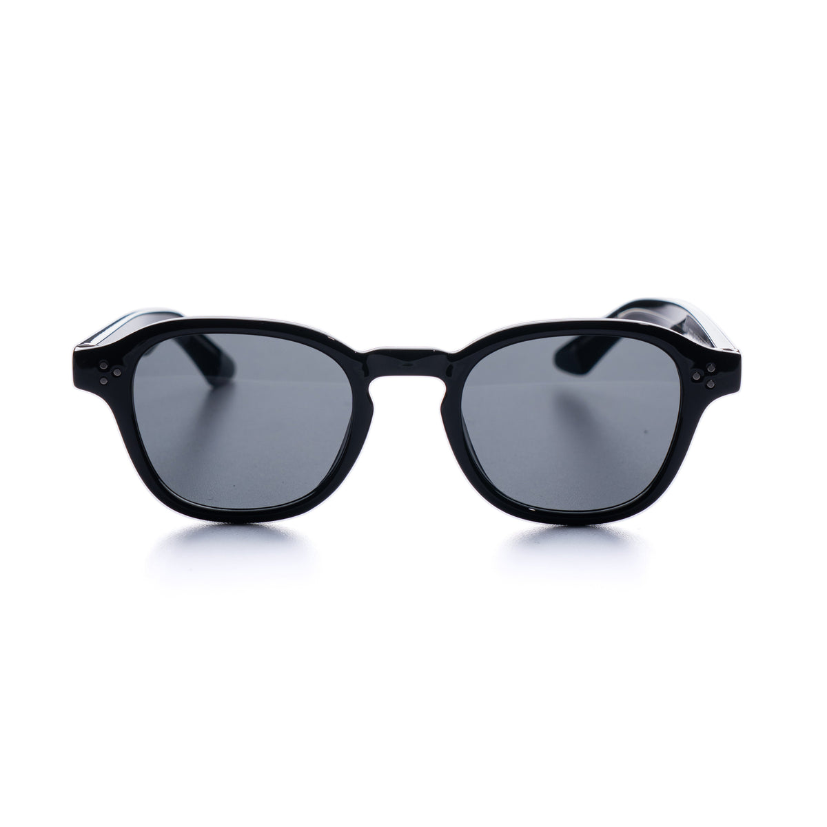 [ Icarus ] Retro Round Sunglasses : Black