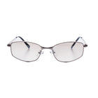 [ Iris ] Slim Geometric Metal Sunglasses : Clear