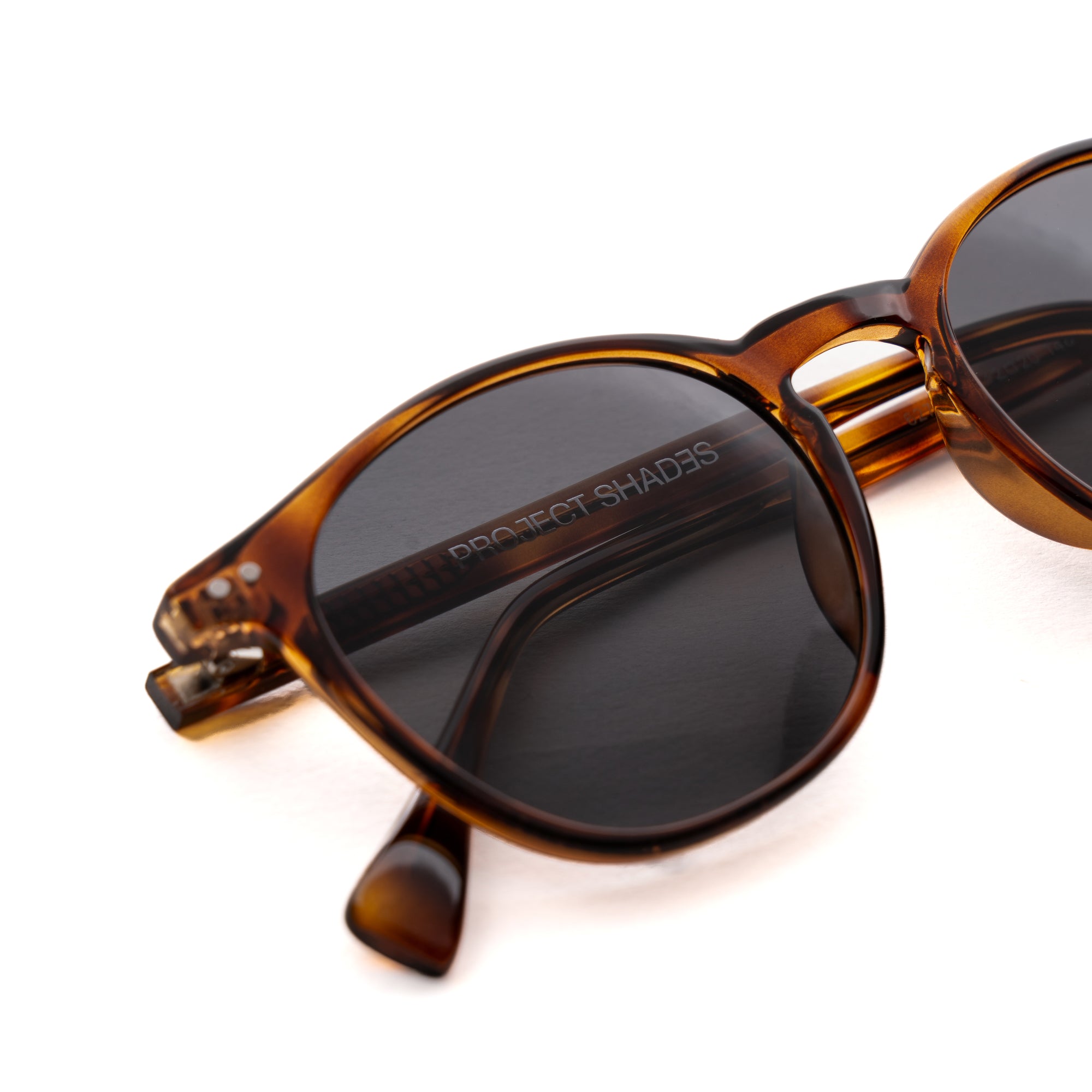 [ Roundabout ] Everyday Round Sunglasses : Brown - projectshades