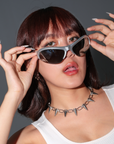 [ Glare x ] Futuristic Semi-rimless Sunglasses - projectshades