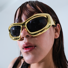 [ Quantum ] Chrome Oversized Sunglasses - projectshades
