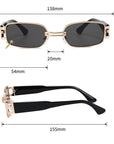 [ Calypso ] Gold Black Nightclub sunglasses - projectshades