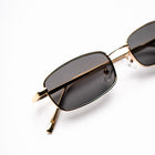 [ Hecate ] Slim Metal Sunglasses : Black/Gold - projectshades