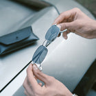 [ Hecate ] Slim Metal Sunglasses : Black/Silver