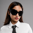 [ Griffin ] Oval Oversized Sunglasses
