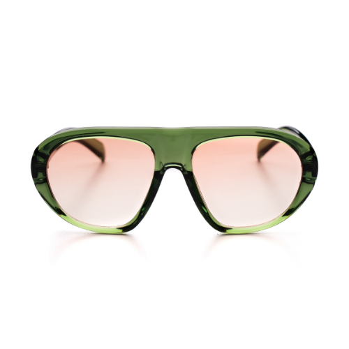 [ Toronto ] Oversized Y2k Sunglasses : Green - projectshades