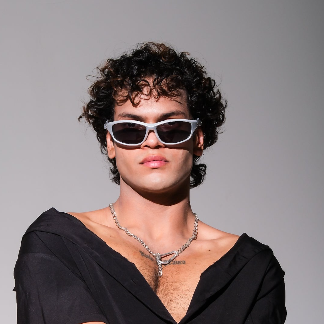 [ Solarix ] Silver Wraparound Sunglasses - projectshades
