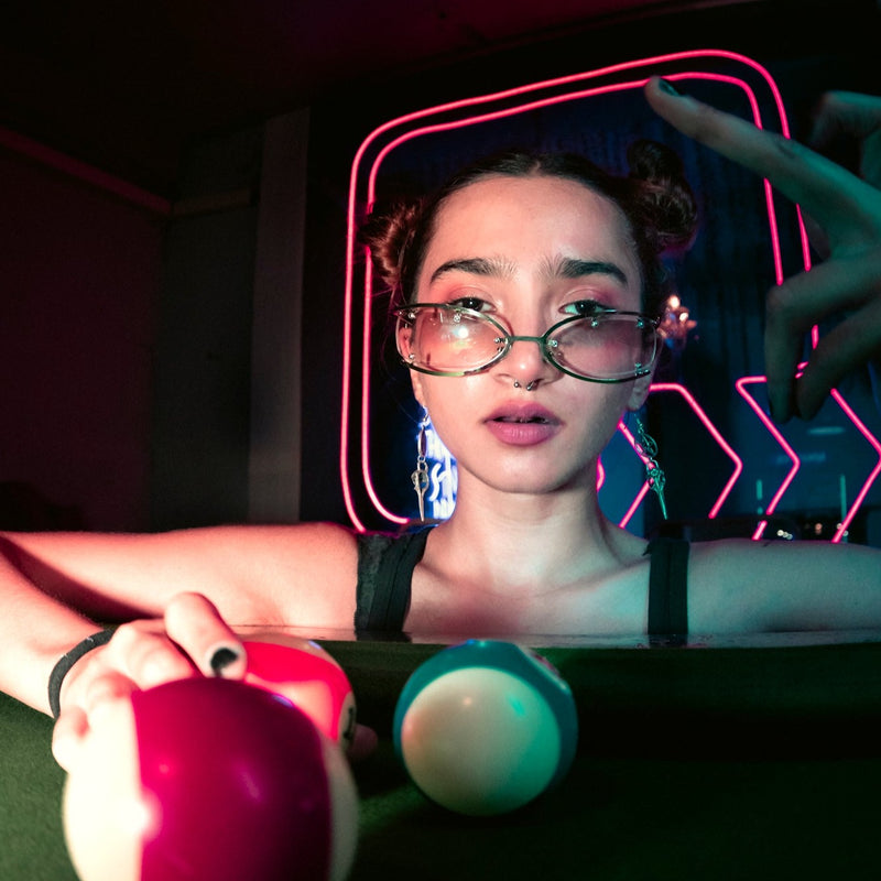 [ Kitty Su ] Geometric Techno Sunglasses - projectshades
