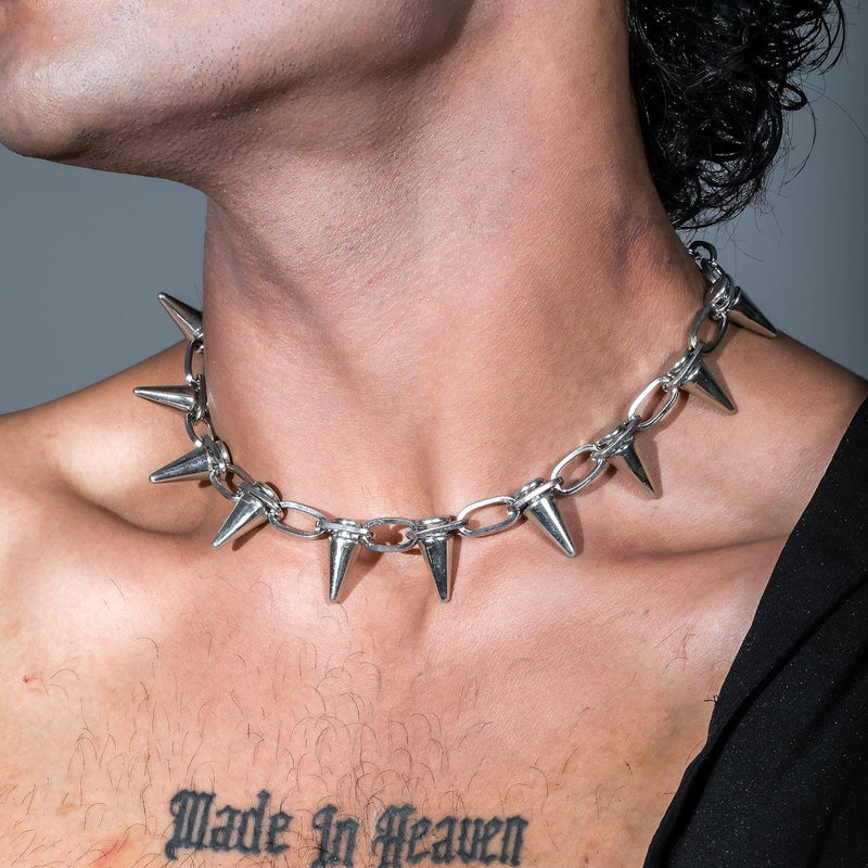 [ Heathen ] Spiked Unisex Choker - projectshades