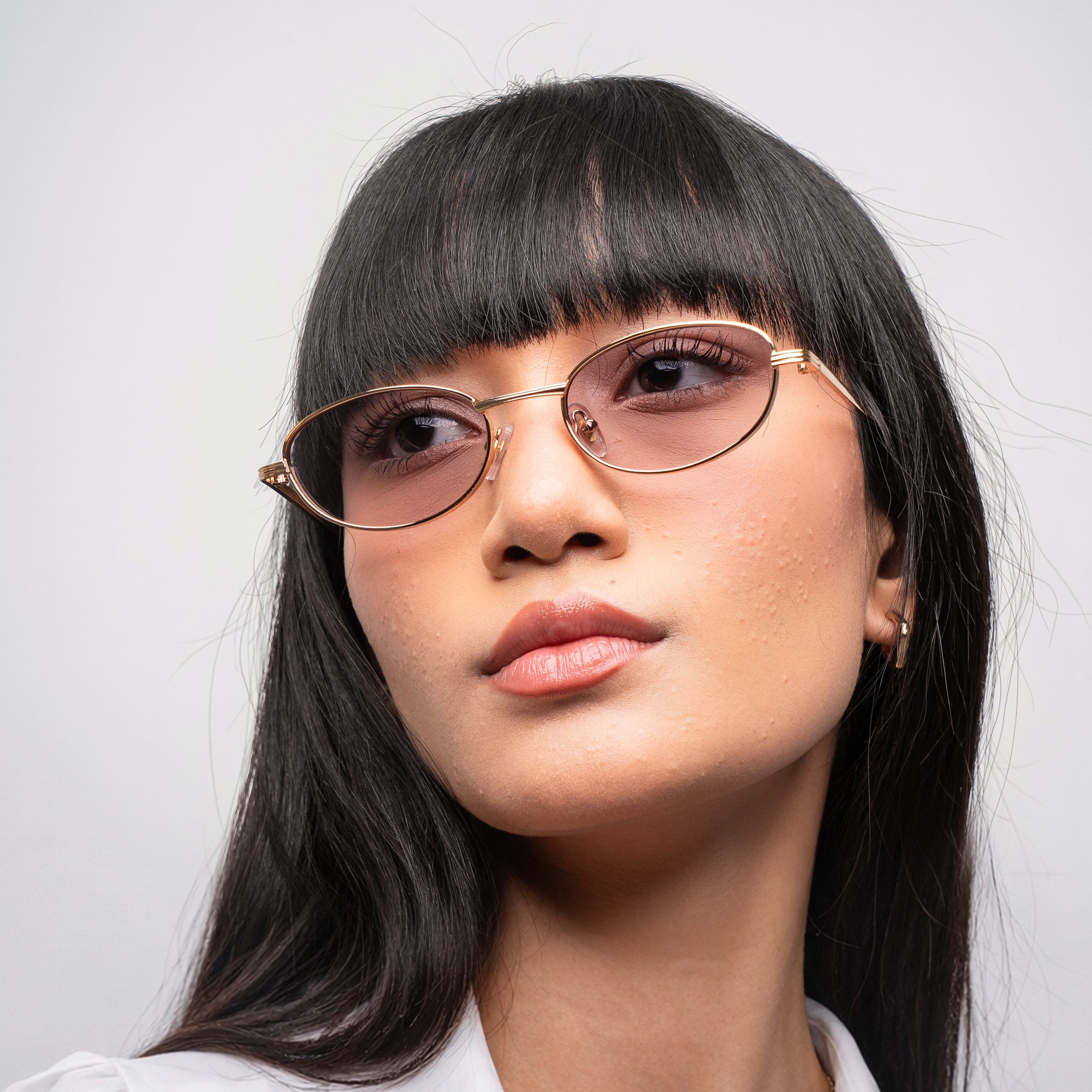 [ Orbit ] Oval Sleek Sunglasses : Purple - projectshades