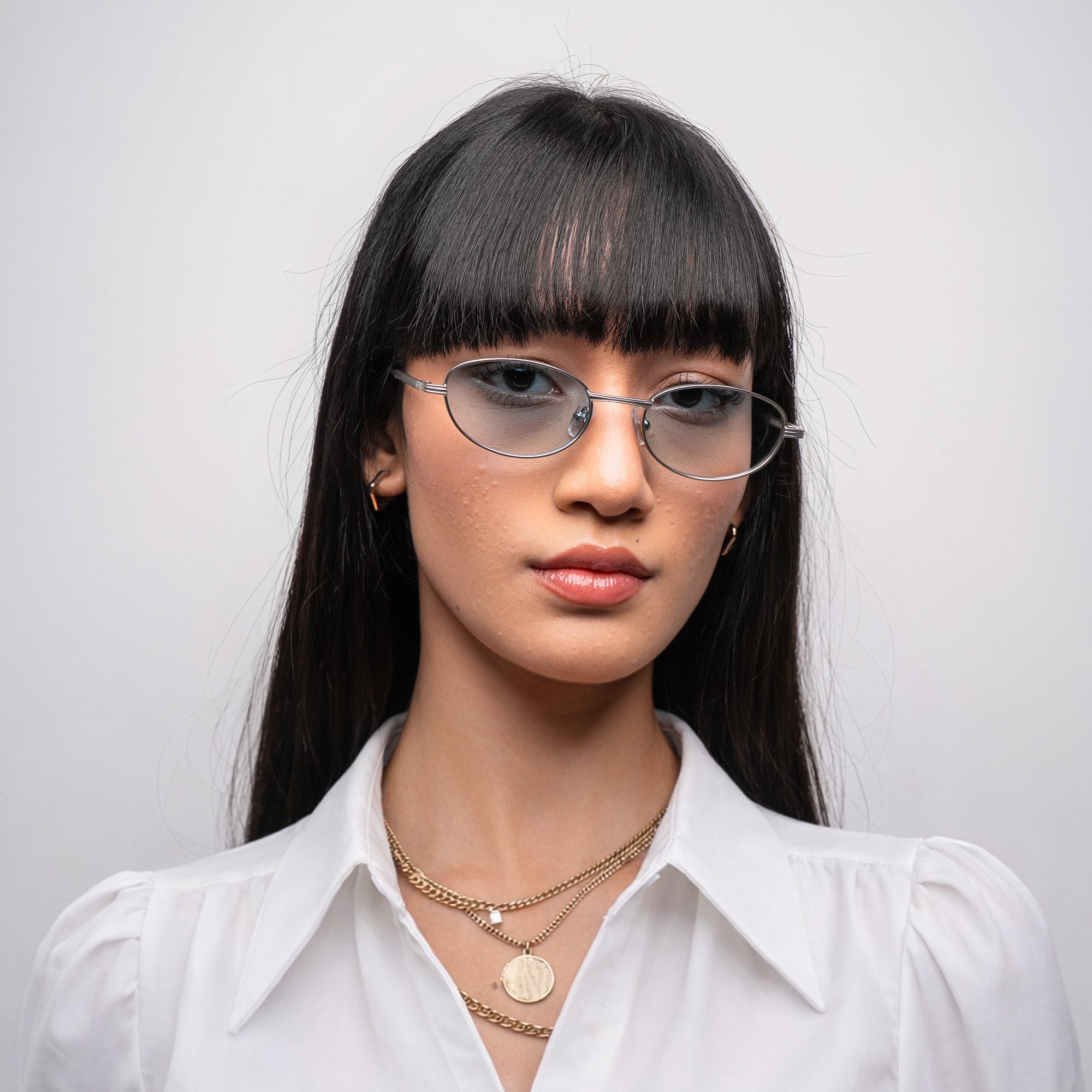 [ Orbit ] Oval Sleek Sunglasses : Blue - projectshades