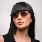 [ Orbit ] Oval Sleek Sunglasses : Brown - projectshades