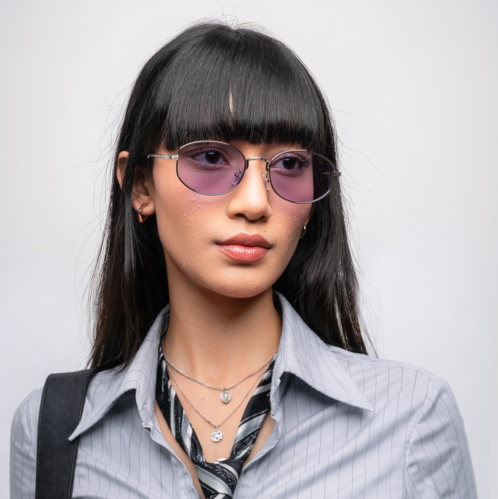 [ Horizon ] Classic Round Sunglasses : Purple - projectshades
